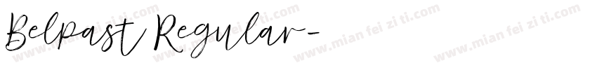 Belpast Regular字体转换